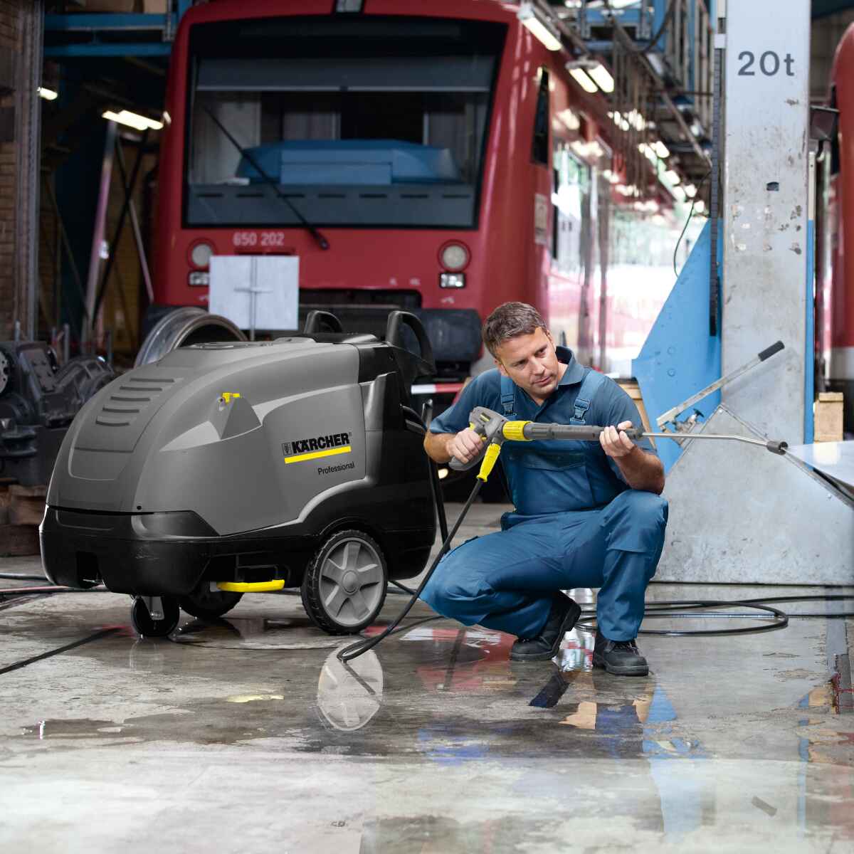 Hidrolavadora de agua caliente HDS E3.3/25-4 30000W 175Bar Karcher 1.030 902.0 2 Hidrolavadora de agua caliente HDS E3.3/25-4 30000W 175Bar Karcher - Imagen 2