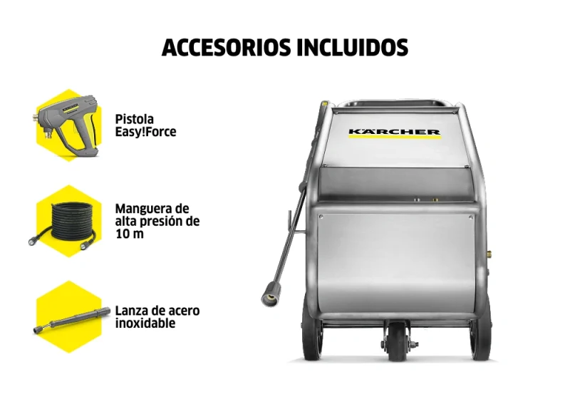 Hidrolavadora de agua caliente HD14/13 Cage Food 7500W 130Bar Karcher - Imagen 3