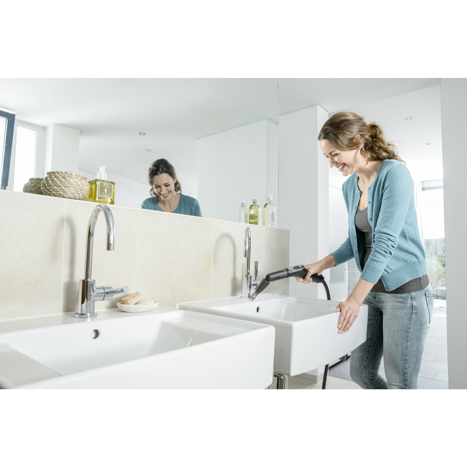 Cepillo de vapor Turbo para SC Karcher SC 2 5 sink white app 3 CI15 Cepillo de vapor Turbo para SC Karcher - Imagen 2