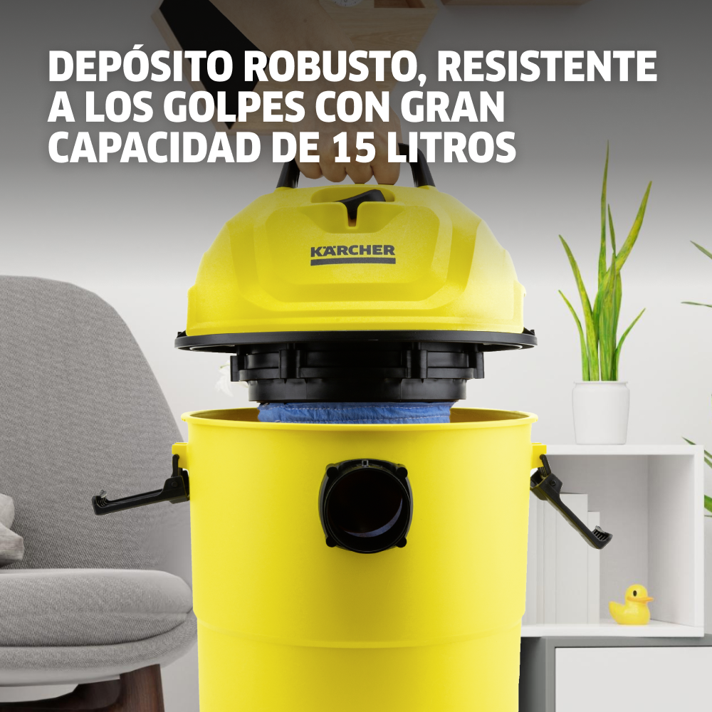 Aspiradora de polvo y agua WD1 1200W 15L Karcher imagen 4 8b2d32b0 c029 4541 9ffe a3b488b8587e Aspiradora de polvo y agua WD1 1200W 15L Karcher - Imagen 6