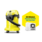 Pack Aspiradora de polvo y agua WD3 + 4 Bolsas de fieltro