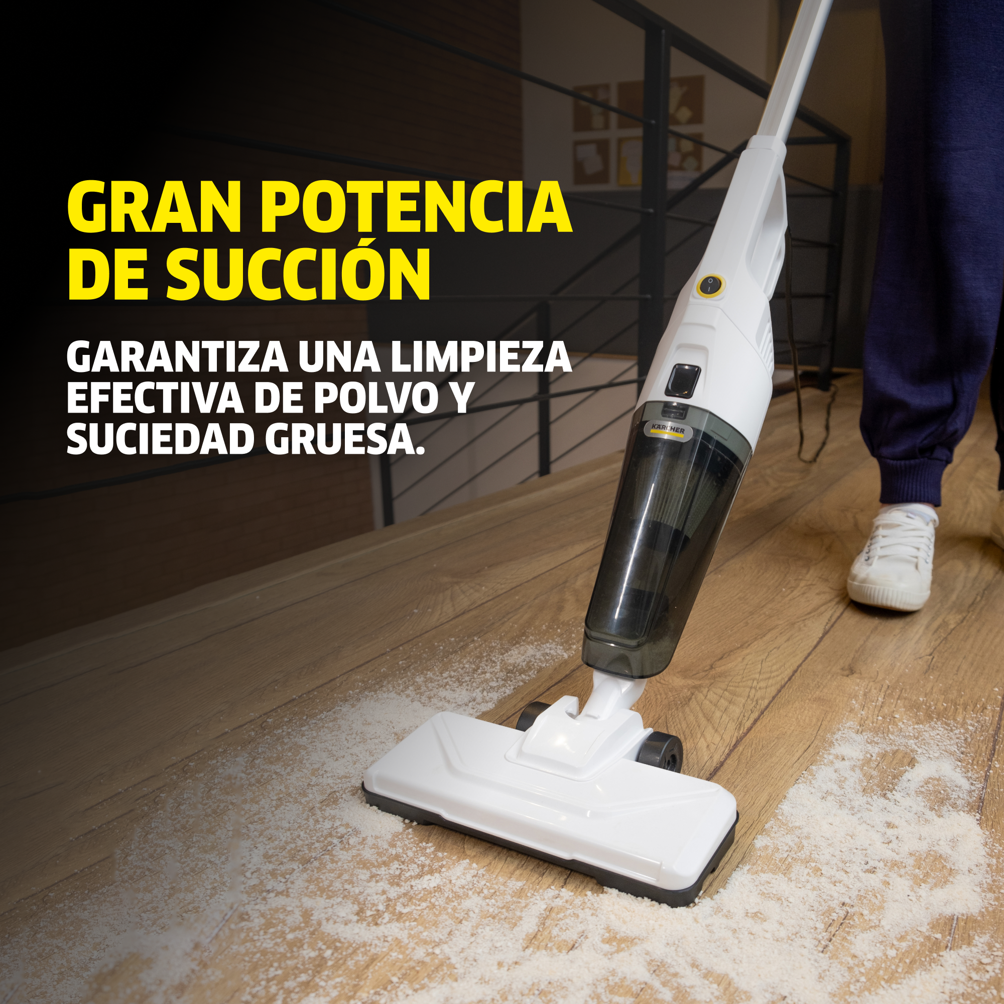 Aspiradora vertical 2 en 1 VCL Stick 1000W Karcher copia de vcl stick 4 aa1627ba 12bd 41bd bd2e 0806b9c077a5 Aspiradora vertical 2 en 1 VCL Stick 1000W Karcher - Imagen 5
