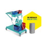Pack Carrito de limpieza Trolley II con Bolsa 120L